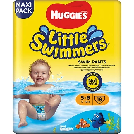 Huggies Little Swimmers Swim Pants, Size 5-6, 12-18 Kg, 19 Pants
