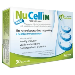 NuCell IM Cellular Health Supplement 30 Capsules Natural Nucleotides with Amino Acids and Vitamins for Immune Defense and Fatigue Support