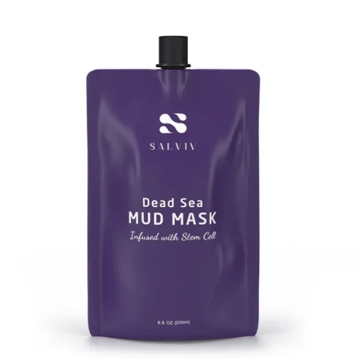 Salviv Dead Sea Mud Mask Infused with Plant Stem Cells and Hyaluronic Acid for Deep Pore Purifying and Skin Brightening 250ml Salviv Dead Sea Mud Mask Infused with Plant Stem Cells and Hyaluronic Acid for Deep Pore Purifying and Skin Brightening 250ml