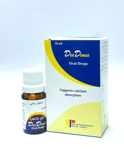 DeeDense Vitamin D3 Oral Drops 400 IU 10 ml Liquid Supplement for Infant Bone Growth Teeth Development and Immune System Support Care