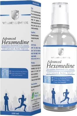 Advanced Hexomedine Spray 100ml Topical Anti Acne and Antifungal Cleanser Antiseptic Skin Purifying Formula by Wellness Empire Daily Care