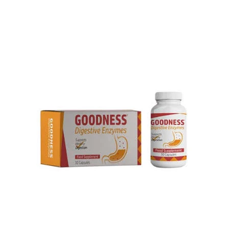 Premium Digestive Enzymes Dietary Supplement for Gut Health and Bloating Relief, Advanced Nutrient Absorption and Indigestion Support Formula, 30 Stomach-Friendly Capsules