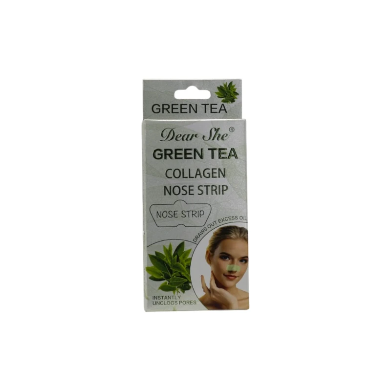Green Tea Nose Pore Strips for Blackhead Removal and Deep Cleansing Oil Control Mineral Face Care Strips Pack of 10 Count