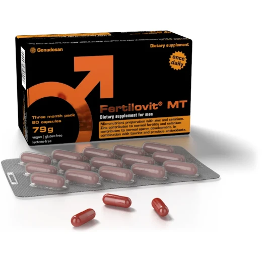 Fertilovit MT Male Fertility Support Supplement for Sperm Health and Reproductive Wellness Multivitamins and Minerals Pack of 90 Vegan Capsules Fertilovit MT Male Fertility Support Supplement for Sperm Health and Reproductive Wellness Multivitamins and Minerals Pack of 90 Vegan Capsules