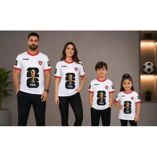 قميص الأردن التذكاري لكأس العالم فيفا ٢٠٢٦ – إصدار النشامى الرسمي | تيشيرت رياضي للجنسين - كأس العالم - Image 2