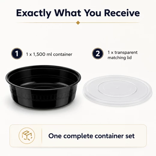 Everyday FreshServe 1.5L Airtight Food Storage Container with Clear Lid – Available in 1.5L, 2.5L and 4.5L Sizes - A B C - Image 3