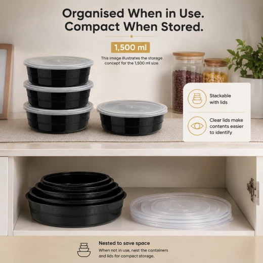 Everyday FreshServe 1.5L Airtight Food Storage Container with Clear Lid – Available in 1.5L, 2.5L and 4.5L Sizes - A B C - Image 8