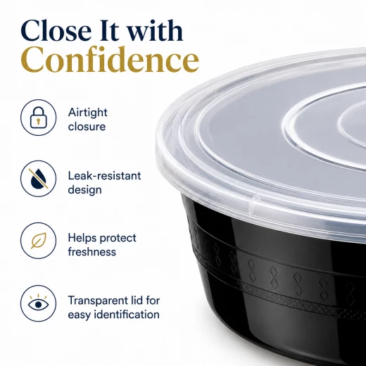 Everyday FreshServe 1.5L Airtight Food Storage Container with Clear Lid – Available in 1.5L, 2.5L and 4.5L Sizes - A B C - Image 3