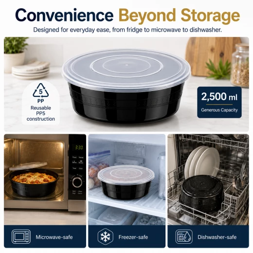 Everyday FreshServe 1.5L Airtight Food Storage Container with Clear Lid – Available in 1.5L, 2.5L and 4.5L Sizes - A B C - Image 5