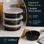Everyday FreshServe 1.5L Airtight Food Storage Container with Clear Lid – Available in 1.5L, 2.5L and 4.5L Sizes - A B C