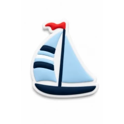 Bogebags Sailboat Charm Waterproof Decorative Bag Accessory Lightweight Flexible Marine Inspired Charm Easy to Attach Durable Stylish Design for Beach Bags Women Girls and Kids