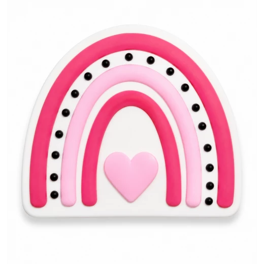 Bogebags Pink Rainbow Heart Charm Decorative Bag Accessory with Modern Arch Design for Beach Bags and Tote Bags, Waterproof Durable Snap-On Charm for Bag Personalization and Everyday Style, 1 Piece Bogebags Pink Rainbow Heart Charm Decorative Bag Accessory with Modern Arch Design for Beach Bags and Tote Bags, Waterproof Durable Snap-On Charm for Bag Personalization and Everyday Style, 1 Piece