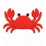 Red Crab Charm Accessory for Bags, Clogs and Fashion Accessories, Fun Ocean-Inspired Decorative Design, Durable Lightweight Material, Single Piece Summer Beach-Themed Personalization Charm - Bogebags