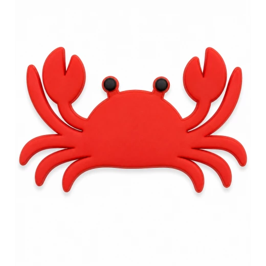 Red Crab Charm Accessory for Bags, Clogs and Fashion Accessories, Fun Ocean-Inspired Decorative Design, Durable Lightweight Material, Single Piece Summer Beach-Themed Personalization Charm Red Crab Charm Accessory for Bags, Clogs and Fashion Accessories, Fun Ocean-Inspired Decorative Design, Durable Lightweight Material, Single Piece Summer Beach-Themed Personalization Charm