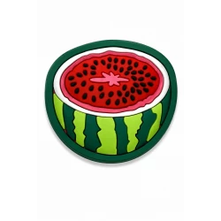 Watermelon Slice Charm Accessory for Bags, Clogs and Fashion Accessories, Colorful Summer Fruit Design, Lightweight Durable Material, Single Decorative Piece for Personalized Styling and Fun Everyday Use