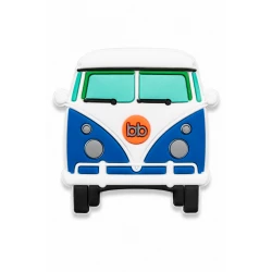 Classic Travel Van Charm Accessory for Bags, Clogs and Fashion Accessories, Retro Adventure Vehicle Design, Lightweight Durable Material, Single Decorative Piece for Travel Lovers and Personalized Style