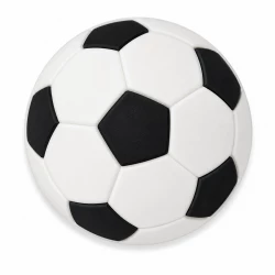 Soccer Ball Charm Accessory for Bags, Clogs and Fashion Accessories, Classic Football Design for Sports Fans, Lightweight Durable Material, Single Decorative Piece for Personalized Athletic Style