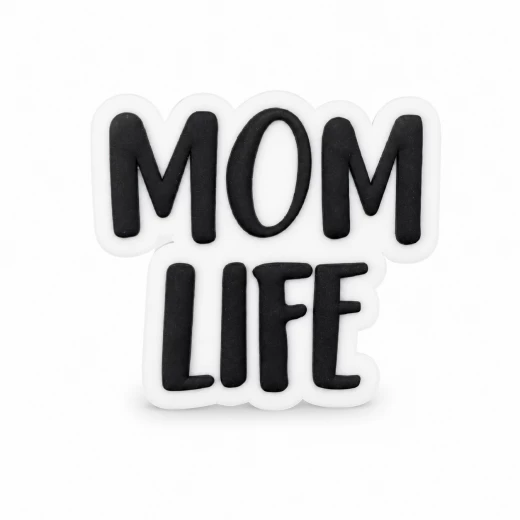 Mom Life Charm Accessory for Bags, Clogs and Fashion Accessories, Meaningful Motherhood-Inspired Design, Lightweight Durable Material, Single Decorative Piece for Personalized Everyday Style and Family Love Mom Life Charm Accessory for Bags, Clogs and Fashion Accessories, Meaningful Motherhood-Inspired Design, Lightweight Durable Material, Single Decorative Piece for Personalized Everyday Style and Family Love