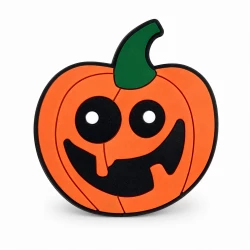 Smiling Pumpkin Charm Accessory for Bags, Clogs and Fashion Accessories, Fun Seasonal Autumn-Inspired Design, Lightweight Durable Material, Single Decorative Piece for Festive Everyday Style