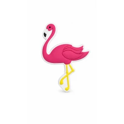 تعليقة زينة بشكل طائر الفلامنجو الوردي للحقائب والأحذية والإكسسوارات، تصميم استوائي أنيق مستوحى من أجواء الشاطئ والصيف، خامة متينة وخفيفة الوزن، قطعة واحدة لإضافة لمسة عصرية ومرحة مميزة