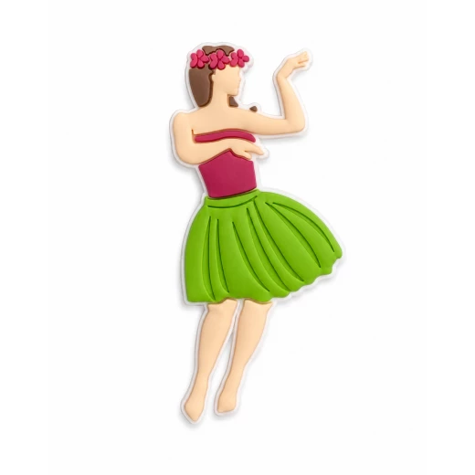 Hula Dancer Charm Accessory for Bags, Clogs and Fashion Accessories, Tropical Island Summer-Inspired Design with Flower Crown, Lightweight Durable Material, Single Decorative Piece for Stylish Personalization Hula Dancer Charm Accessory for Bags, Clogs and Fashion Accessories, Tropical Island Summer-Inspired Design with Flower Crown, Lightweight Durable Material, Single Decorative Piece for Stylish Personalization