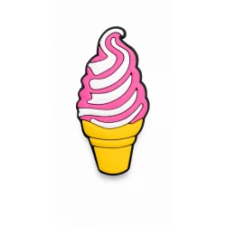 Bogebags Ice Cream Charm Colorful Waterproof Decorative Bag Accessory Lightweight Flexible Charm Easy to Attach Durable Summer Design for Beach Bags Handbags Women Girls and Kids