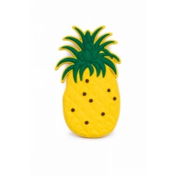 Bogebags Pineapple Charm Tropical Waterproof Decorative Bag Accessory Lightweight Flexible Charm Easy to Attach Durable Summer Design for Beach Bags Handbags Women Girls and Kids