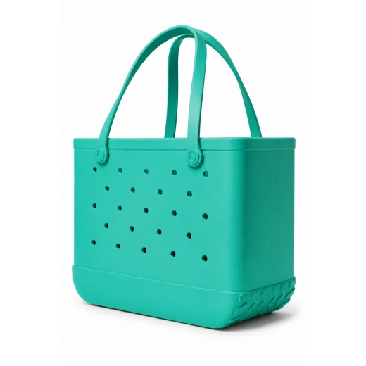 Bogebags Large Turquoise Beach Tote Bag Waterproof Sand Resistant Flexible Durable Travel Carryall for Beach Trips Shopping Camping Pool Daily Use Spacious Stylish Summer Bag for Women - Bogebags - Image 3