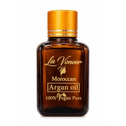 La Voneer Moroccan Argan Oil – 100% Pure Cold-Pressed Argan Oil for Hair, Scalp & Skin, Naturally Rich in Vitamin E – 30 ml