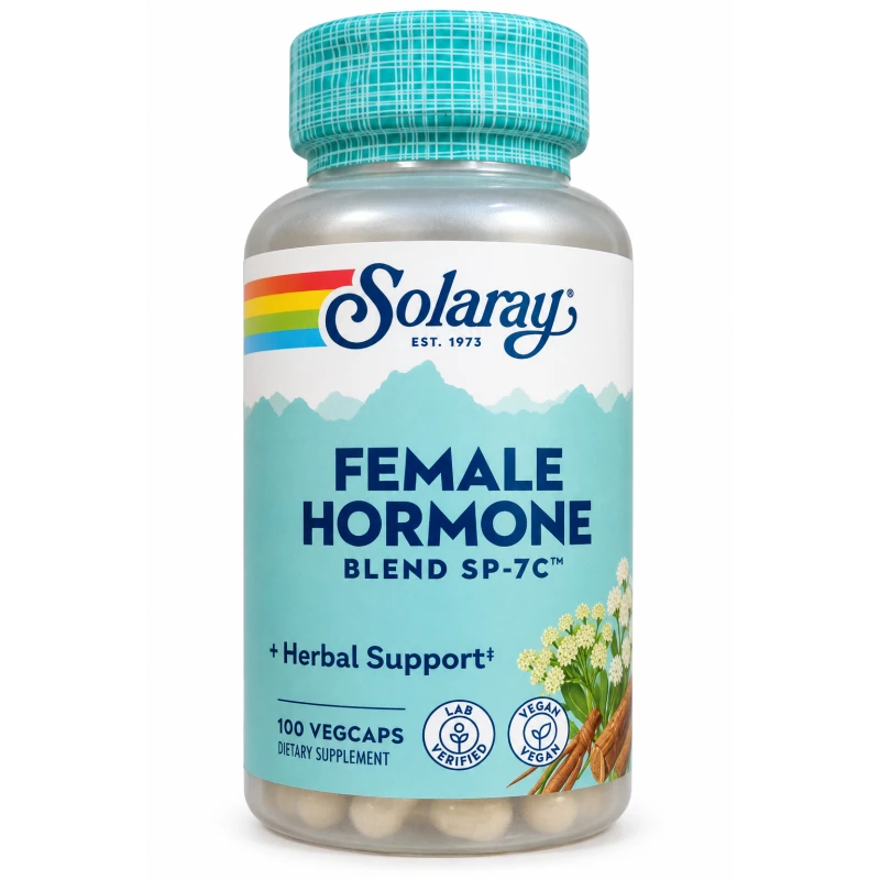 Solaray Female Hormone Blend SP-7C – Multi-Herb Women’s Wellness Support Formula – 100 Vegan VegCaps - Solaray