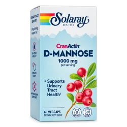 Solaray CranActin D-Mannose 1000 mg – D-Mannose with CranActin Cranberry Extract & Vitamin C for Urinary Tract and Bladder Support – 60 VegCaps