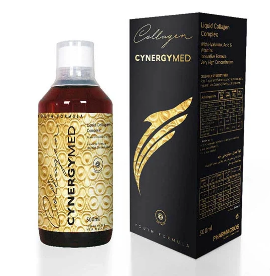 CynergyMed Marine Collagen 500ml – Premium liquid marine collagen to support healthy skin, hair, nails, and joints Easy-to-use daily formula designed to help maintain natural collagen levels - Cynergymed
