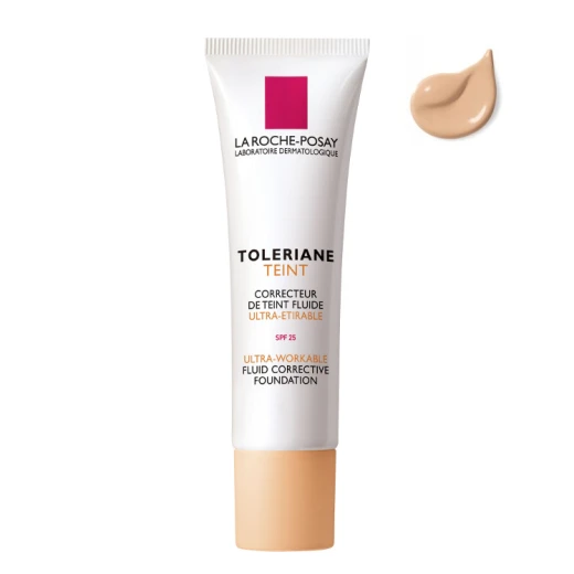 La Roche-Posay Toleriane Teint Ultra-Workable Fluid Corrective Foundation SPF 25 for Sensitive Skin, Buildable Coverage for Redness, Blemishes and Uneven Skin Tone, Natural-Looking Finish, 30 ml - La Roche Posay - Image 3