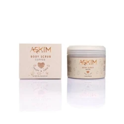 ASKIM Body Scrub Coffee – 500 ml A coffee body scrub that helps exfoliate dead skin cells, smooth the skin, and leave it looking refreshed