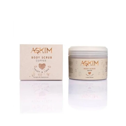 ASKIM Body Scrub Coffee – 500 ml A coffee body scrub that helps exfoliate dead skin cells, smooth the skin, and leave it looking refreshed ASKIM Body Scrub Coffee – 500 ml A coffee body scrub that helps exfoliate dead skin cells, smooth the skin, and leave it looking refreshed