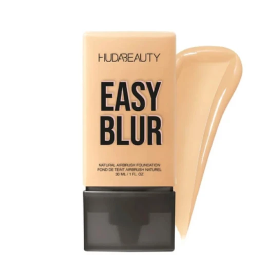 Huda Beauty Easy Blur Natural Airbrush Foundation – Lightweight Medium-to-Buildable Coverage with 1.5% Niacinamide & Pore-Blurring Silica – Custard 220N – 30 ml Huda Beauty Easy Blur Natural Airbrush Foundation – Lightweight Medium-to-Buildable Coverage with 1.5% Niacinamide & Pore-Blurring Silica – Custard 220N – 30 ml