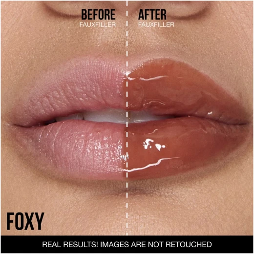 Huda Beauty Faux Filler Extra Shine Lip Gloss – Ultra-Shiny Hydrating Lip Gloss with a Fuller-Looking Lip Effect, Vitamin E & Vegan Collagen – 3.9 ml - Huda beauty - Image 2