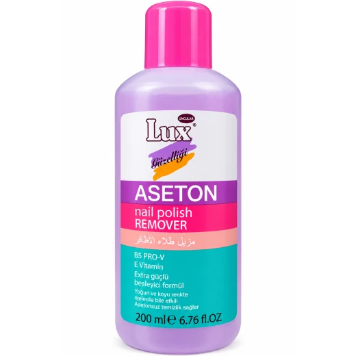 Lux Acetone Nail Polish Remover 200 ml – With Vitamin E & Pro-Vitamin B5 Lux Acetone Nail Polish Remover 200 ml – With Vitamin E & Pro-Vitamin B5