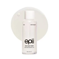 EPII New Skin Toner – Snow Mushroom & PHA – 145 ml A lightweight hydrating toner with Snow Mushroom and PHA that helps smooth and refresh the skin without a sticky feel