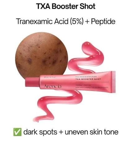Arencia TXA Booster Shot – 30 ml A concentrated brightening booster with 5% Tranexamic Acid, Niacinamide, Glutathione, and 10 Peptides for dark spots and uneven skin tone - Arnicare - Image 3