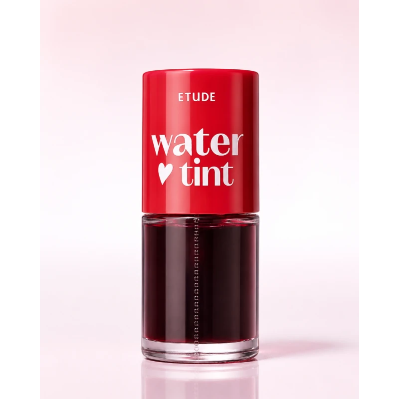 ETUDE Dear Darling Water Tint – 06 Pomegranate Ade | Lightweight Water-Based Lip Tint for Fresh, Buildable Pomegranate-Red Color - 1etude