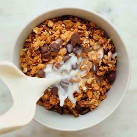 Dark Chocolate Granola with Nuts, Seeds & Natural Honey Large Size - Crunchy Jar - Image 2