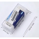 SUPERPICKS  Brush picks Interdental Toothpicks, Soft Bristle Dental Floss Picks Toothpicks, Helps Removes Plaque and Debris Between Your Teeth