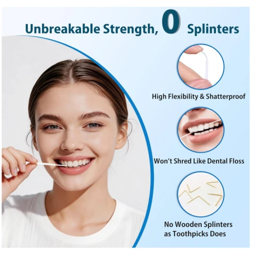 SUPERPICKS  Brush picks Interdental Toothpicks, Soft Bristle Dental Floss Picks Toothpicks, Helps Removes Plaque and Debris Between Your Teeth - Image 3