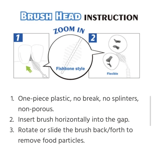 SUPERPICKS  Brush picks Interdental Toothpicks, Soft Bristle Dental Floss Picks Toothpicks, Helps Removes Plaque and Debris Between Your Teeth - Image 5