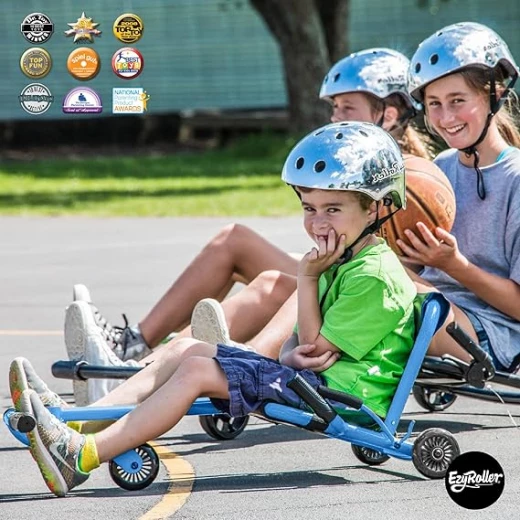 Ezyroller classic ride-on toy blue color with led wheels - EZYROLLER - Image 5