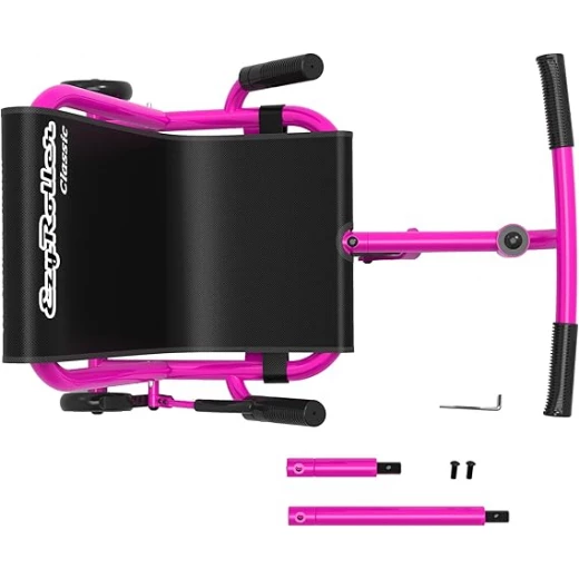 Ezyroller classic ride-on toy pink color with led wheels - EZYROLLER - Image 3