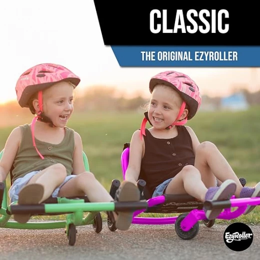 Ezyroller classic ride-on toy pink color with led wheels - EZYROLLER - Image 5