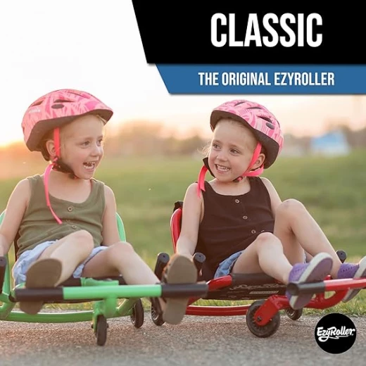 Ezyroller classic ride-on toy green color with led wheels - EZYROLLER - Image 3