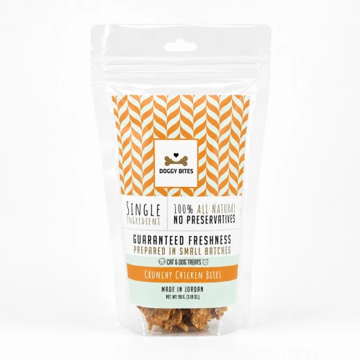 Doggy Bites Crunchy Chicken Bites 90g | Crispy & Delicious Chicken Snack | Tasty Crunchy Dog Treats - Doggy bites - Image 2